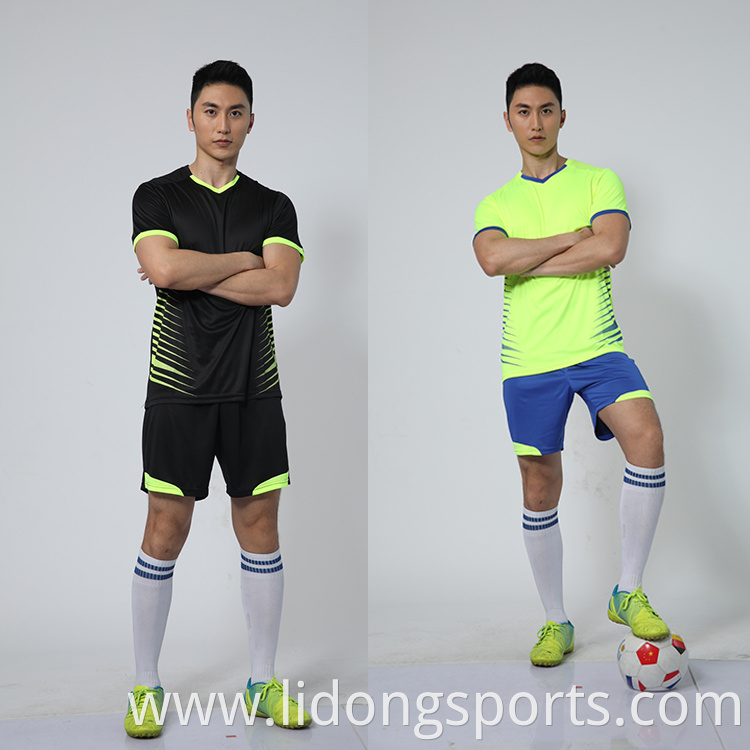 2021 Fashion Wear Green Soccer Jersey American Football Uniforms Soccer Jersey Set Men For Football Club